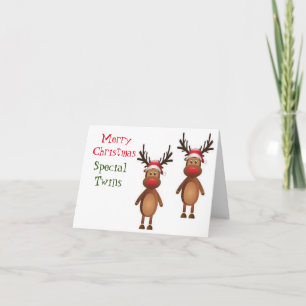 CARTE "SPECIAL TWINS" DE MERRY CHRISTMAS