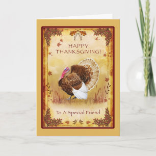 Carte spéciale Ami Bon thanksgiving Turquie