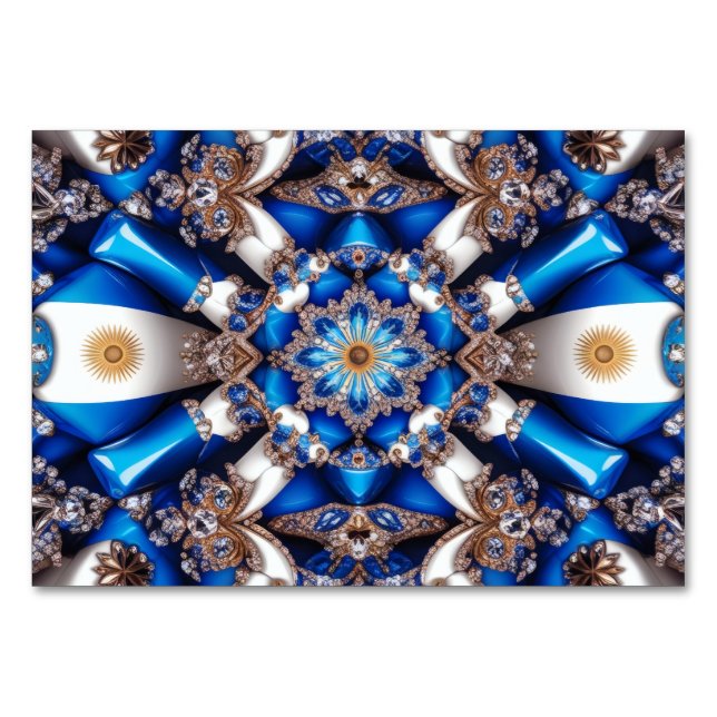 Carte spéciale avec couleurs argentines (Devant)