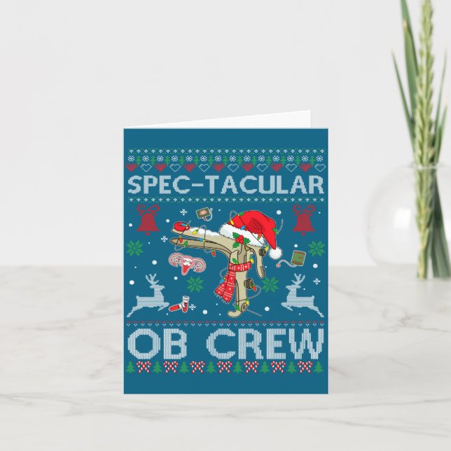 Carte Spectacular Ob Crew Speculum Ugly Xmas Sweater Obg (Devant)
