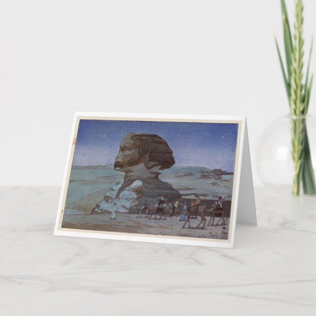 Carte Sphinx(Nuit), Hiroshi Yoshida, Découpe (Devant)