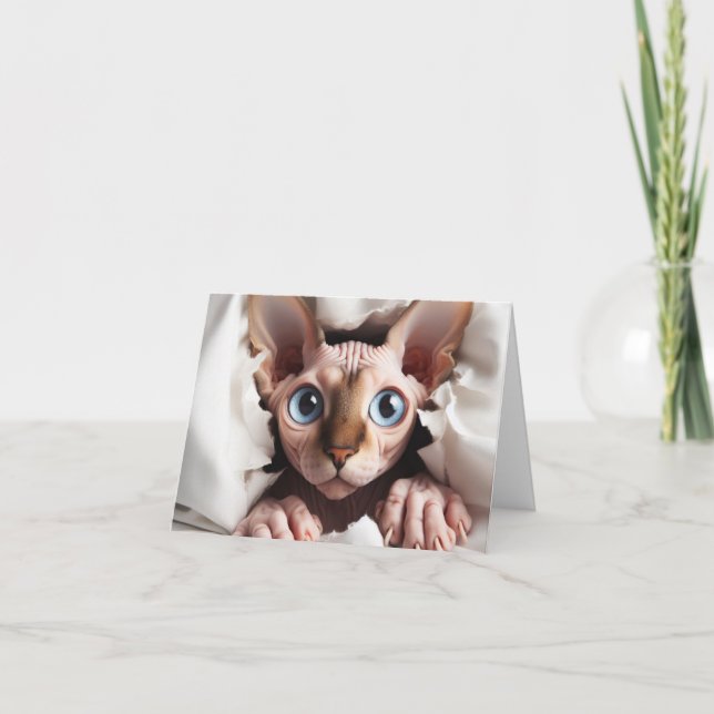 Carte Sphynx pour toutes occasions (Devant)