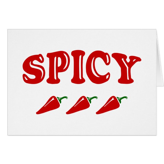 CARTE SPICY (Devant horizontal)
