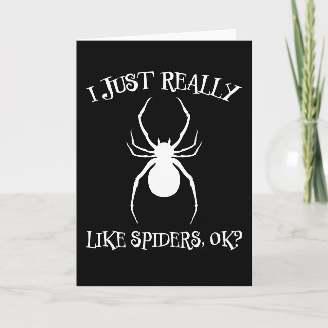 Carte Spider Design Dégoût Arachnid Cool Terrarium Cadea (Devant)