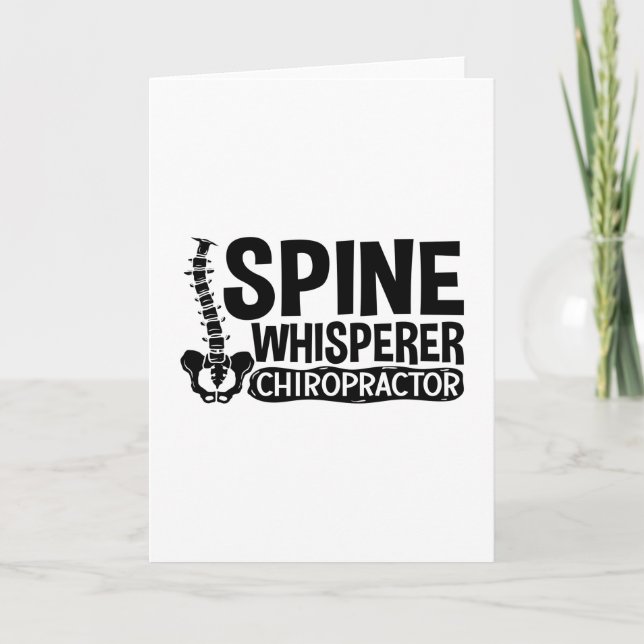 Carte Spine Whisperer Chiropractic Chiropractor Chiro (Devant)
