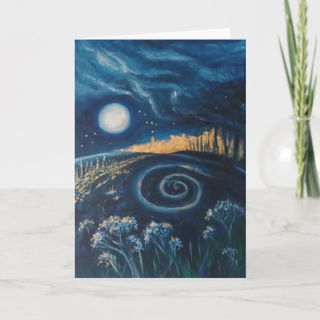 Carte Spirale sous la lune (Devant)