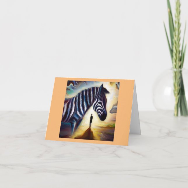 Carte Spirit Animal Zebra 1 (Devant)