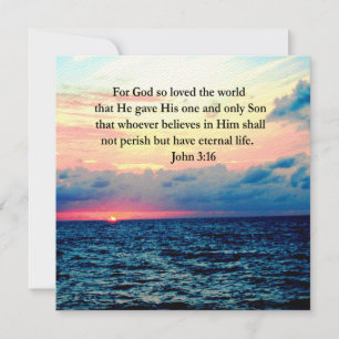 CARTE SPIRITUAL JOHN 3:16 PHOTO