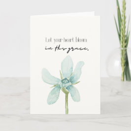 Carte spirituelle en sa grâce carte florale
