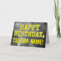 Spooky Glowing Aura Look "HAPPY BIRTHDAY" + nom