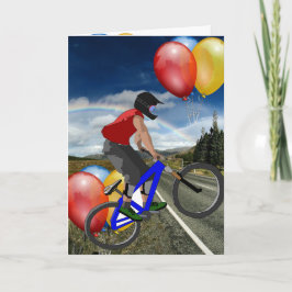 Carte Sport Vélo Joyeux Anniversaire Famille Amis Destin