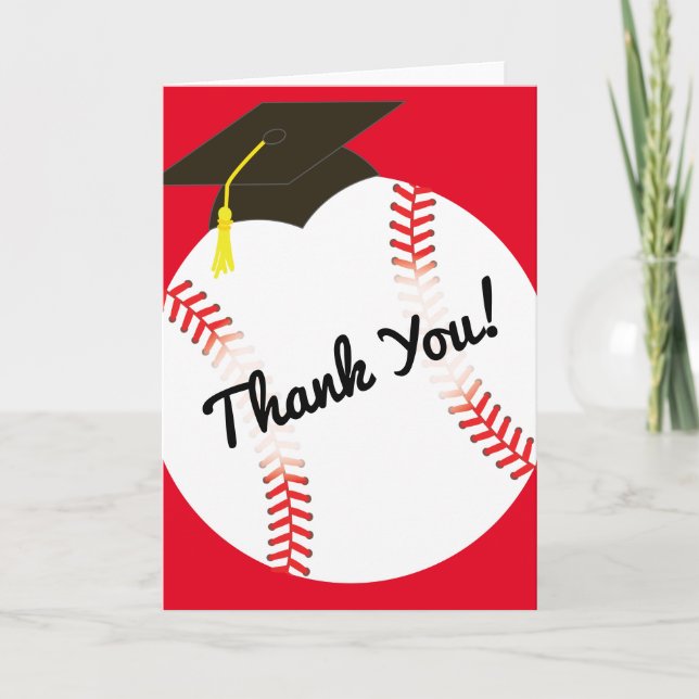 Carte Sports de la fête de la graduation de baseball (Devant)