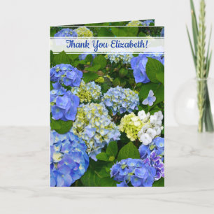 Carte Spring Blue Hydrangea Christian Friend Merci