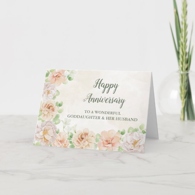 Carte Spring Godgirl Son Mari Anniversaire Mariage (Devant)