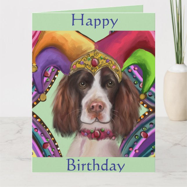 CARTE SPRINGER SPANIEL ANGLAIS  (Devant)