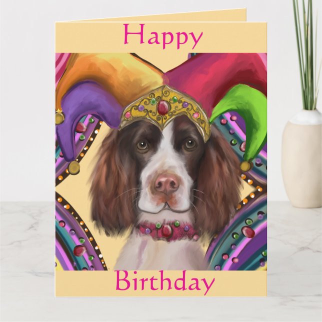 CARTE SPRINGER SPANIEL ANGLAIS  (Devant)