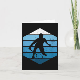 Carte Squash Femmes Hommes Badminton Joueur Volant