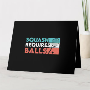 Carte Squash Requiert Balls Racquetball Joueur de squash