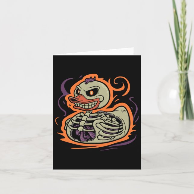 Carte Squelette de canard en caoutchouc Costume de canar (Devant)