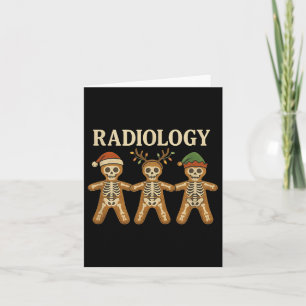Carte Squelette Pain d'épices Radiologie Noël Vacances X