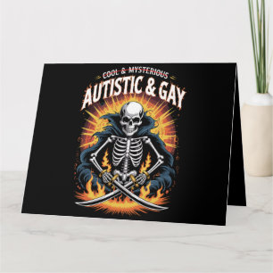 Carte Squelette Pas Cool Et Mystérieux Autiste Gay