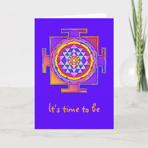 Carte Sri Yantra - Symbole hindouiste Design 1