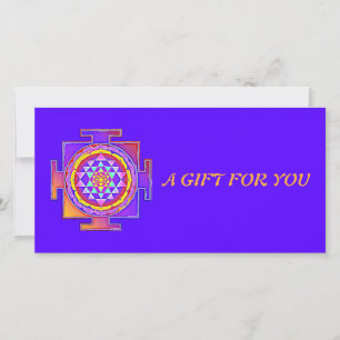Carte Sri Yantra - Symbole hindouiste Design 1