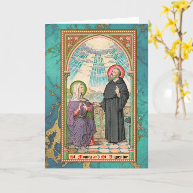 Carte SS. Monica et Augustine à Ostia (SAU 047) (Fleur jaune)