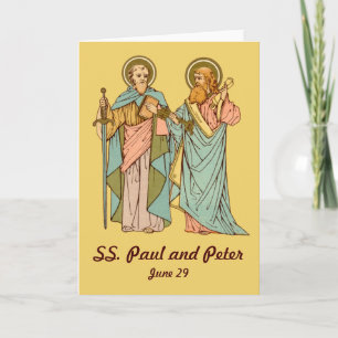 Carte SS. Paul et Peter (RLS 13 et 14) Salutation blanch