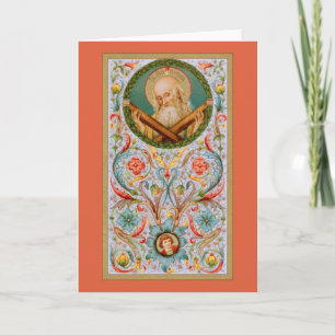 Carte St. Andrew l'Apôtre (JMAS 02) Salutation blanche