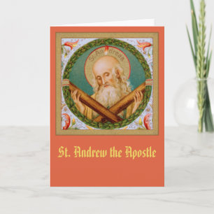 Carte St. Andrew l'Apôtre (JMAS 02) Salutation blanche