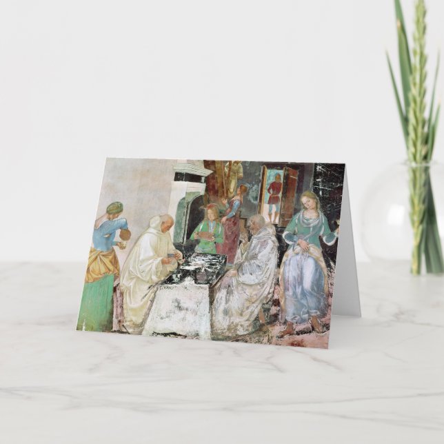 Carte St Benoît recevant l'hospitalité (Devant)