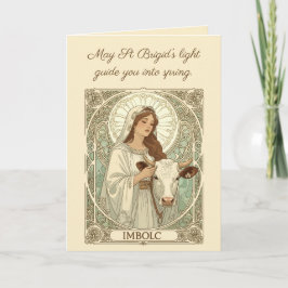 Carte St Brigid Patroness Saint of Ireland Imbolc