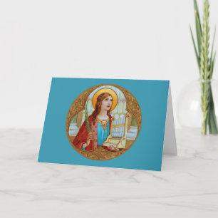 Carte St. Cecilia de Rome (BK 003) Salutation blanche