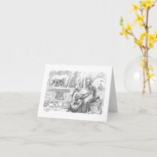 Carte St. Francis and the Leper