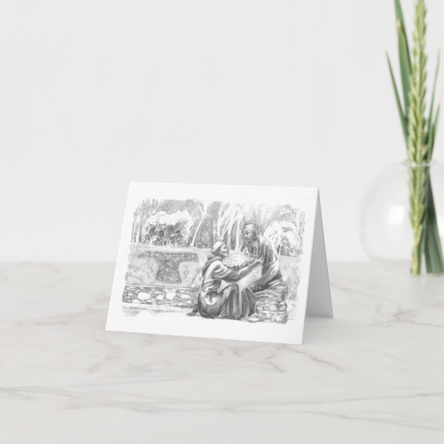 Carte St. Francis and the Leper (Devant)