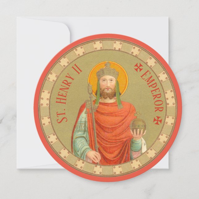 Carte St. Henry II, Empereur (BBS 10) Salutation circula (Devant)