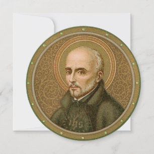 Carte St. Ignatius Loyola (BK 050) Salutation ronde blan