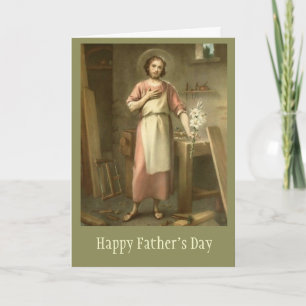 Carte St. Joseph  FÊTE DES PÈRES Lys