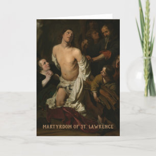 Carte St. Lawrence Prayer Saint of Cooks