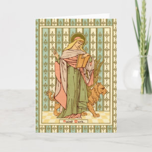 Carte St. Mark l'évangéliste (RLS 09) Salutation blanche