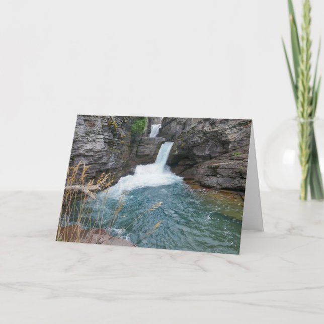 Carte St. Mary Falls II au parc national des Glaciers (Devant)