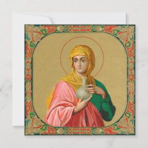 Carte St. Mary Magdalene en tant que porteur de myrrhus 