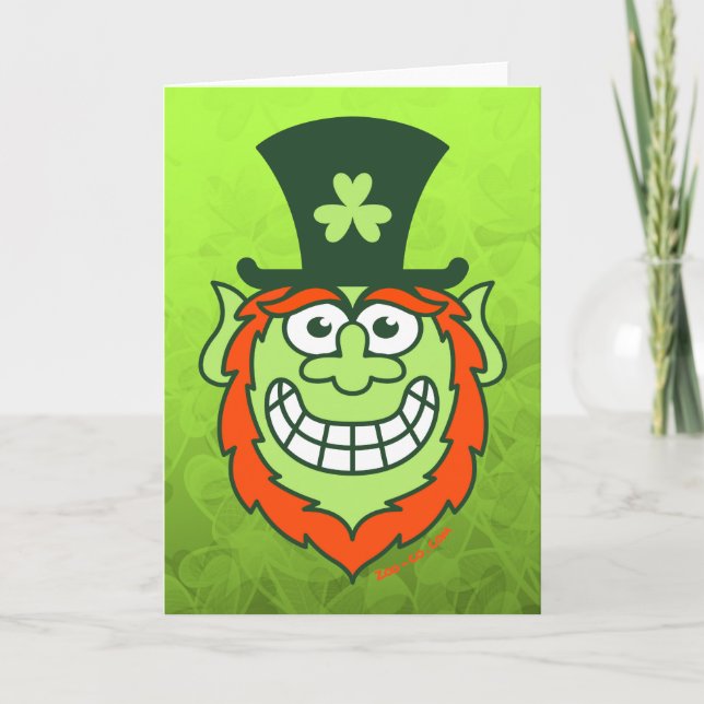 Carte St Paddy's Day Naughty Leprechaun (Devant)