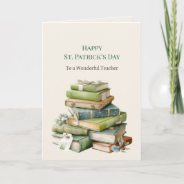 Carte St. Patrick’s Day Teacher Greeting Card