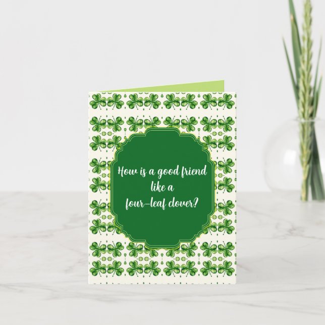Carte "St. Patrick's Day" Joking Greeting (Devant)