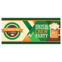 St Patrick's Day Parti Shamrock irlandais