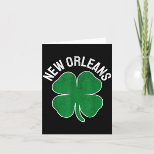 Carte St. Patrick's Day Trèfle La Nouvelle-Orléans Irlan