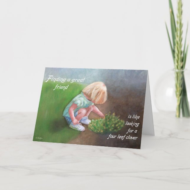 Carte St. Patrick's Day - Trouver un grand ami (Devant)