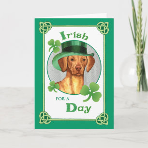 Carte St. Patrick's Day Vizsla